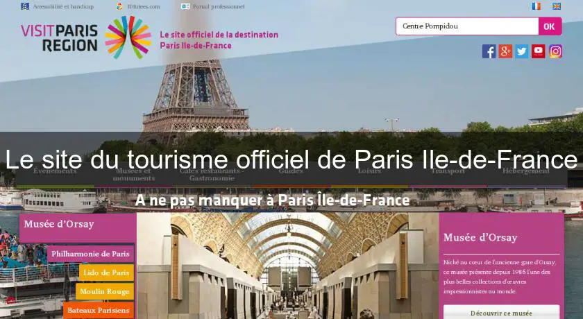 Le site du tourisme officiel de Paris Ile-de-France