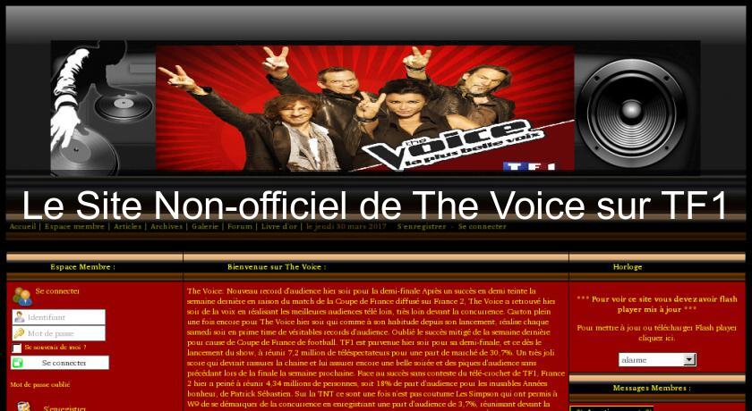 Le Site Non-officiel de The Voice sur TF1 Le Site Non-officiel de The Voice sur TF1