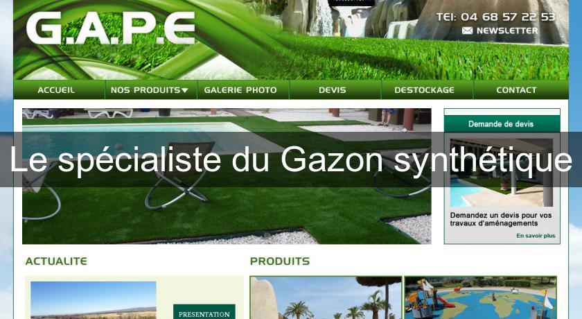Le spécialiste du Gazon synthétique Le spécialiste du Gazon synthétique