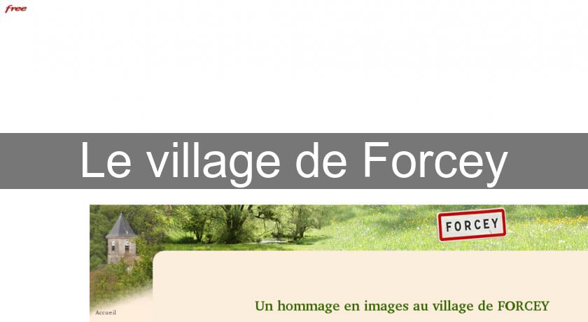 Le village de Forcey