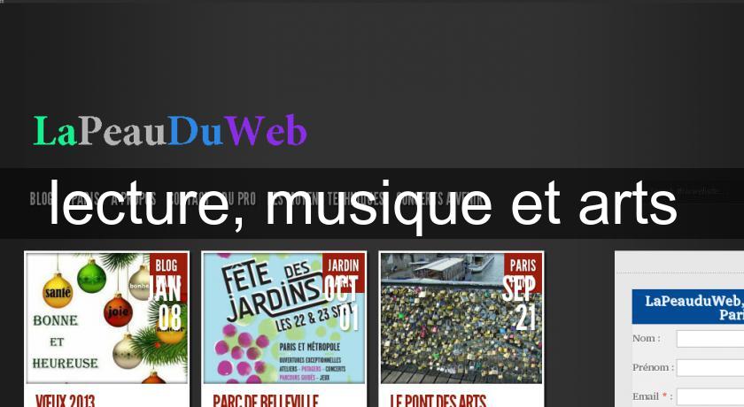 lecture, musique et arts lecture, musique et arts