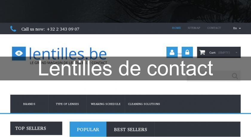 Lentilles de contact Lentilles de contact