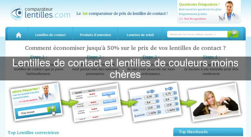 Lentilles de contact et lentilles de couleurs moins chères Lentilles de contact et lentilles de couleurs moins chères