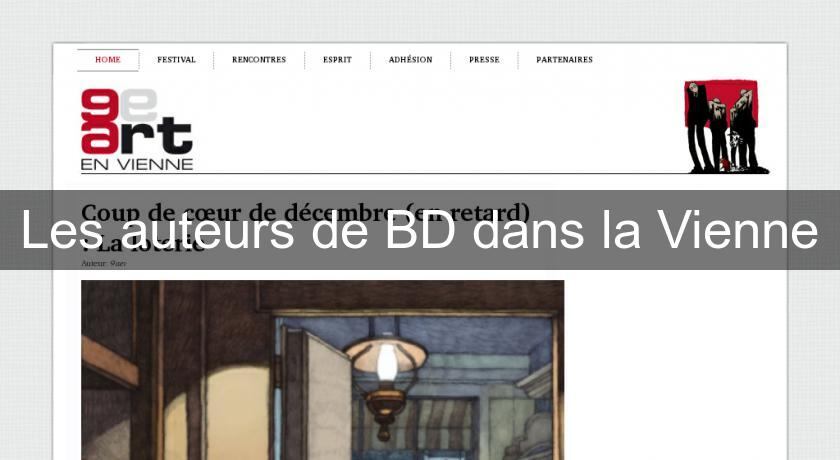 Les auteurs de BD dans la Vienne Les auteurs de BD dans la Vienne