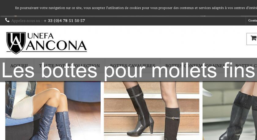 Les bottes pour mollets fins