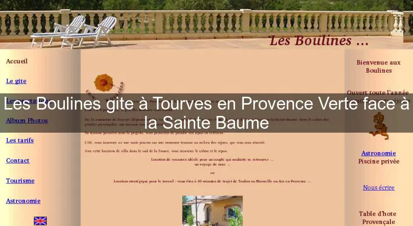 Les Boulines gite à Tourves en Provence Verte face à la Sainte Baume