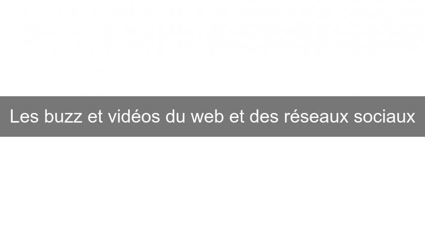 Les buzz et vidéos du web et des réseaux sociaux Les buzz et vidéos du web et des réseaux sociaux