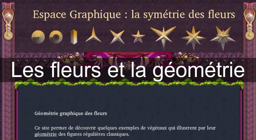 Les fleurs et la géométrie Les fleurs et la géométrie