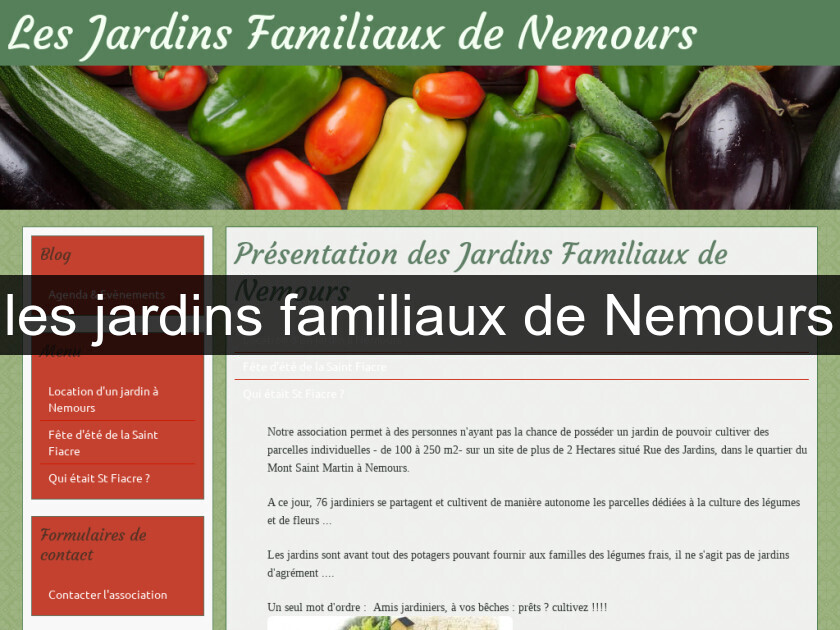 les jardins familiaux de Nemours les jardins familiaux de Nemours