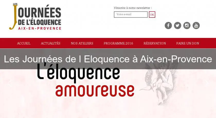 Les Journées de l'Eloquence à Aix-en-Provence