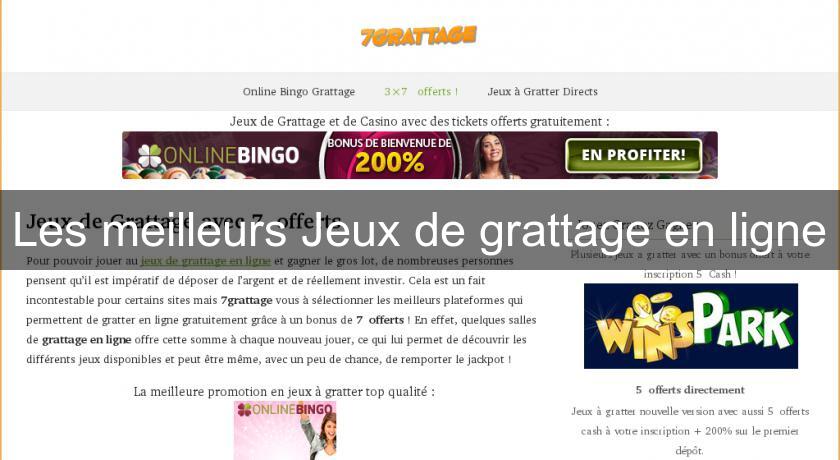 Les meilleurs Jeux de grattage en ligne Les meilleurs Jeux de grattage en ligne