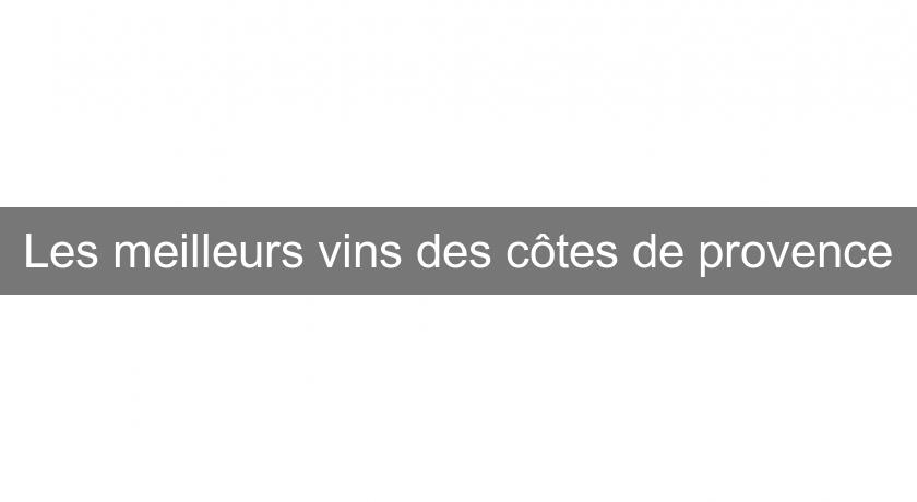 Les meilleurs vins des côtes de provence Les meilleurs vins des côtes de provence