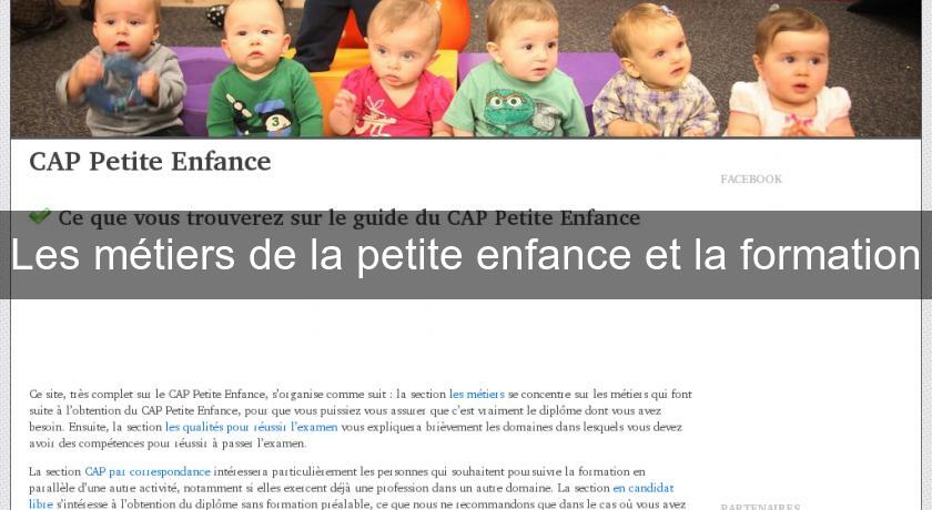 Les métiers de la petite enfance et la formation