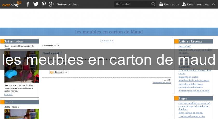 les meubles en carton de maud les meubles en carton de maud