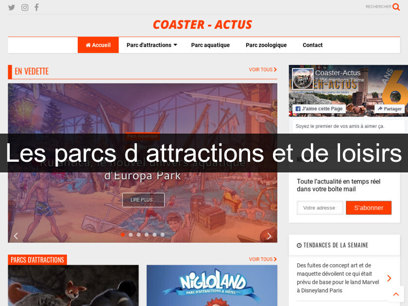 Les parcs d'attractions et de loisirs Les parcs d'attractions et de loisirs