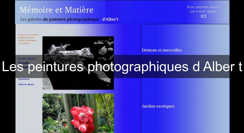 Les peintures photographiques d'Alber't Les peintures photographiques d'Alber't
