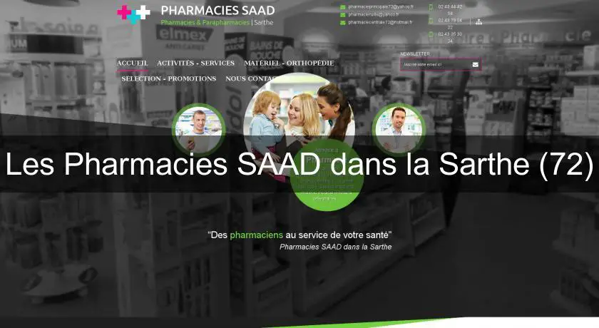 Les Pharmacies SAAD dans la Sarthe (72)
