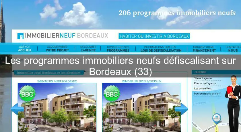 Les programmes immobiliers neufs défiscalisant sur Bordeaux (33)