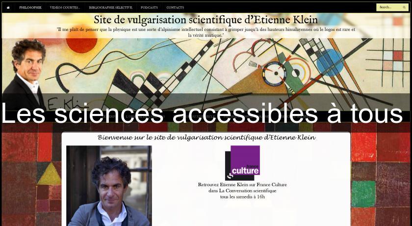 Les sciences accessibles à tous Les sciences accessibles à tous