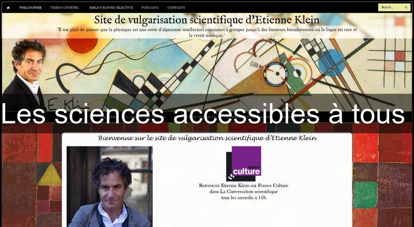 Les sciences accessibles à tous 