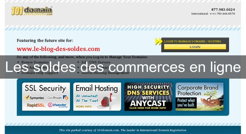 Les soldes des commerces en ligne