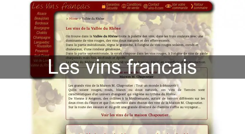 Les vins francais
