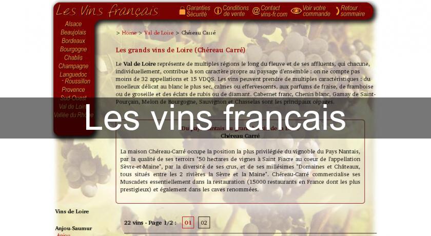 Les vins francais Les vins francais