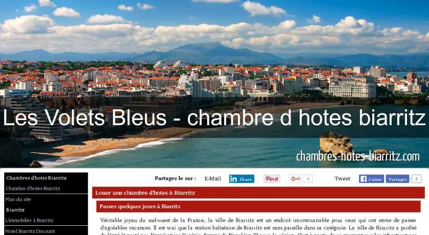Les Volets Bleus - chambre d'hotes biarritz