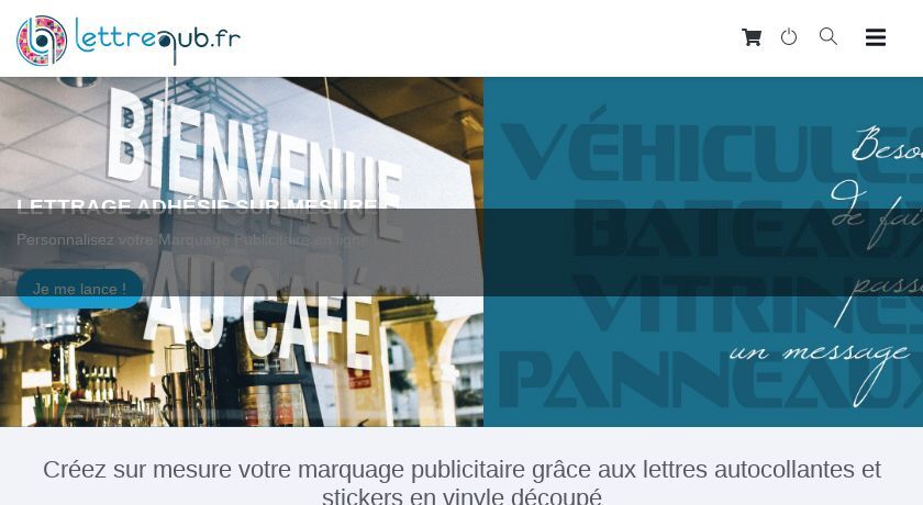 Lettrage adhésif Lettrage adhésif