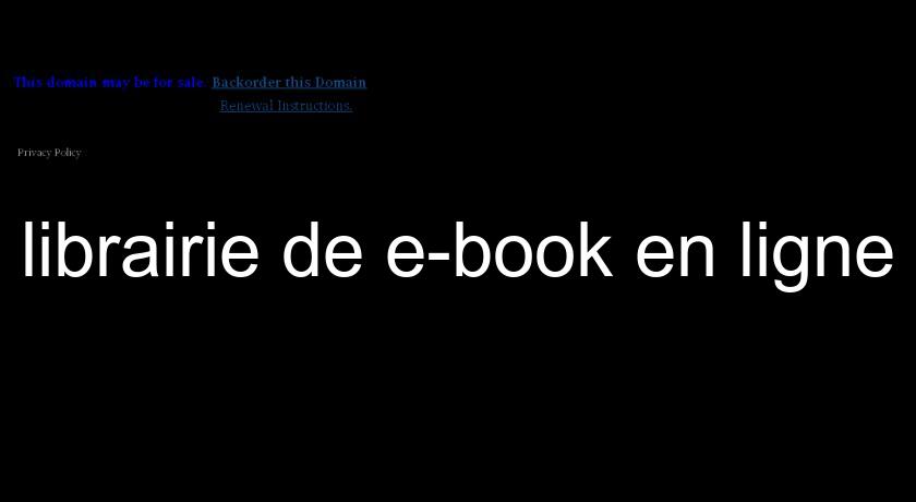 librairie de e-book en ligne librairie de e-book en ligne