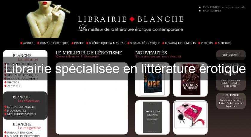 Librairie spécialisée en littérature érotique