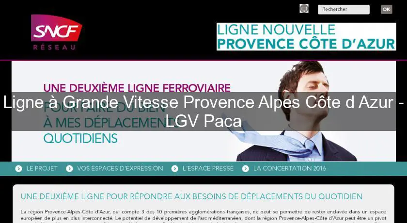 Ligne à Grande Vitesse Provence Alpes Côte d'Azur - LGV Paca