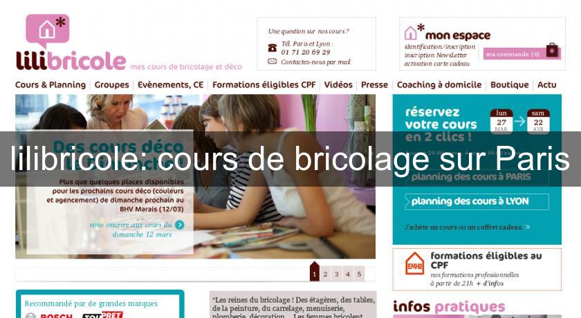 lilibricole: cours de bricolage sur Paris