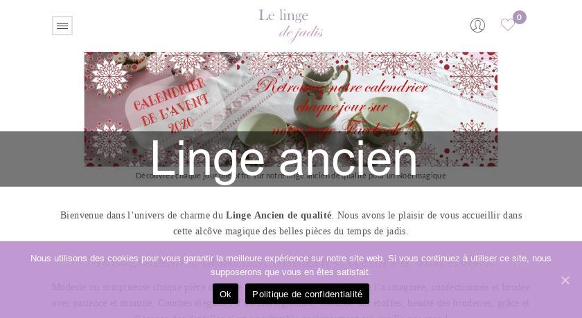 Linge ancien Linge ancien