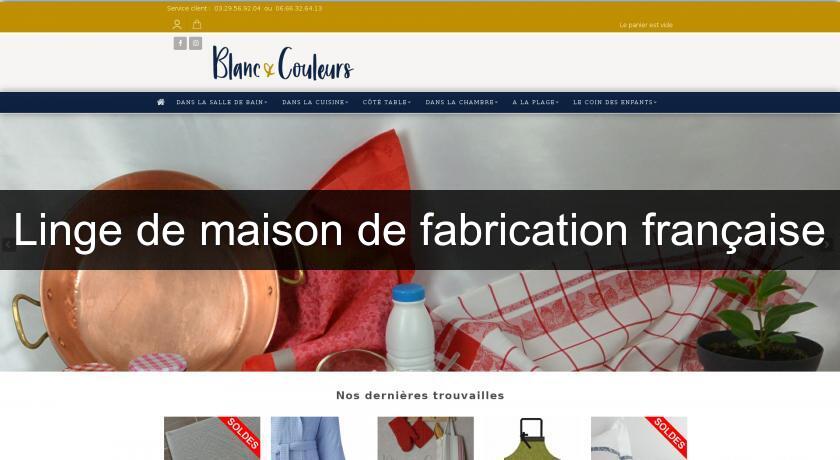 Linge de maison de fabrication française