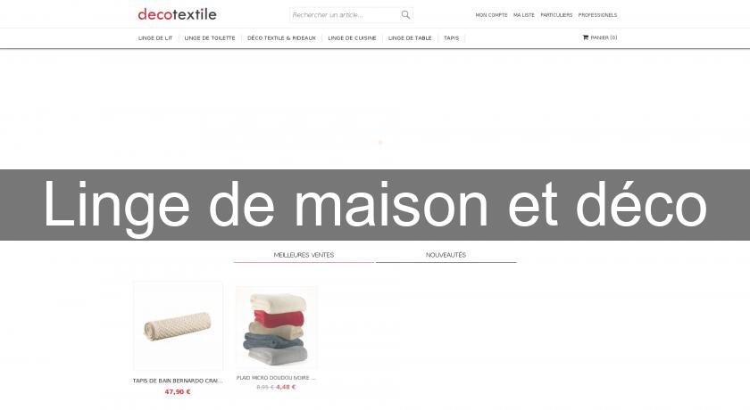 Linge de maison et déco Linge de maison et déco