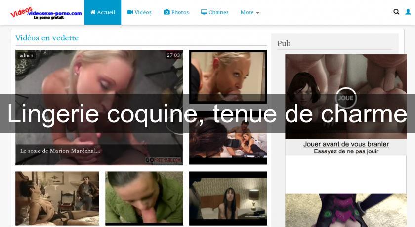 Lingerie coquine, tenue de charme Lingerie coquine, tenue de charme