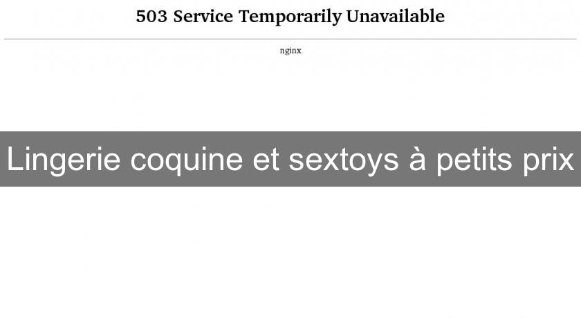 Lingerie coquine et sextoys à petits prix Lingerie coquine et sextoys à petits prix