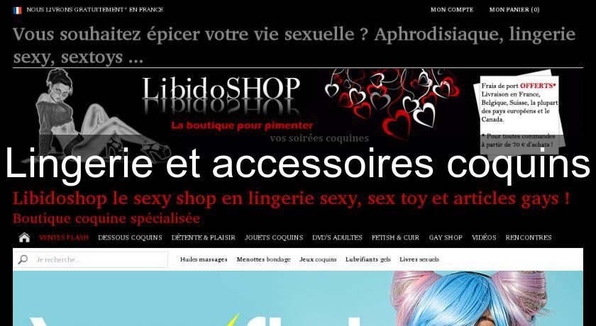 Lingerie et accessoires coquins