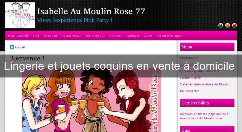 Lingerie et jouets coquins en vente à domicile Lingerie et jouets coquins en vente à domicile