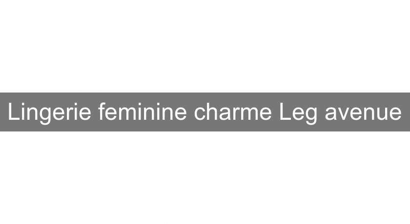 Lingerie feminine charme Leg avenue