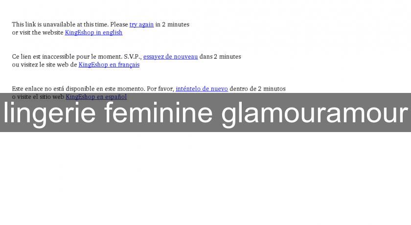 lingerie feminine glamouramour