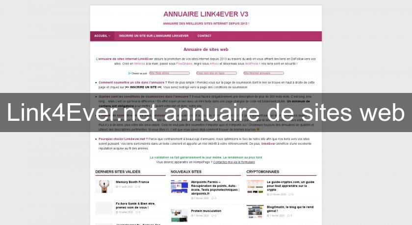Link4Ever.net annuaire de sites web Link4Ever.net annuaire de sites web