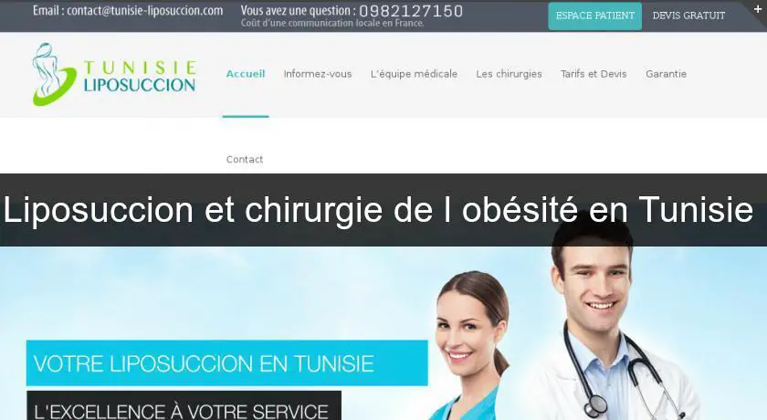 Liposuccion et chirurgie de l'obésité en Tunisie 