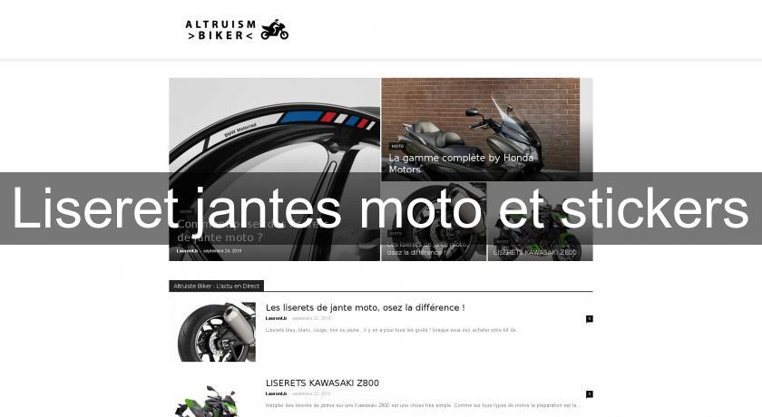 Liseret jantes moto et stickers