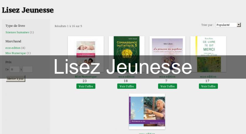Lisez Jeunesse Lisez Jeunesse