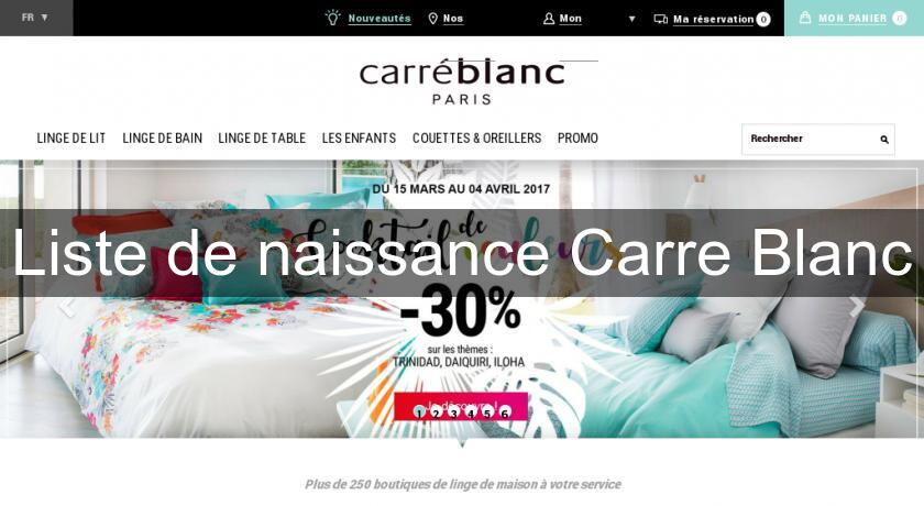 Liste De Naissance Carre Blanc Vetement Bebe