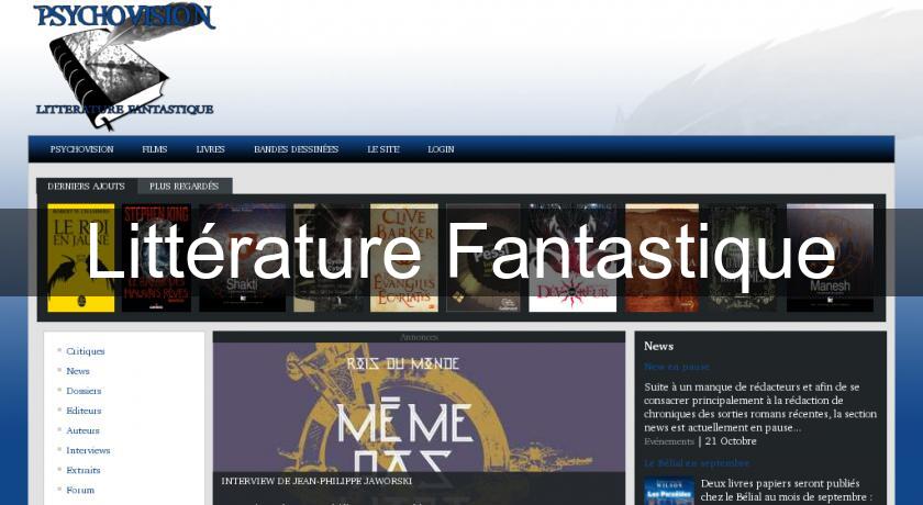 Littérature Fantastique Littérature Fantastique