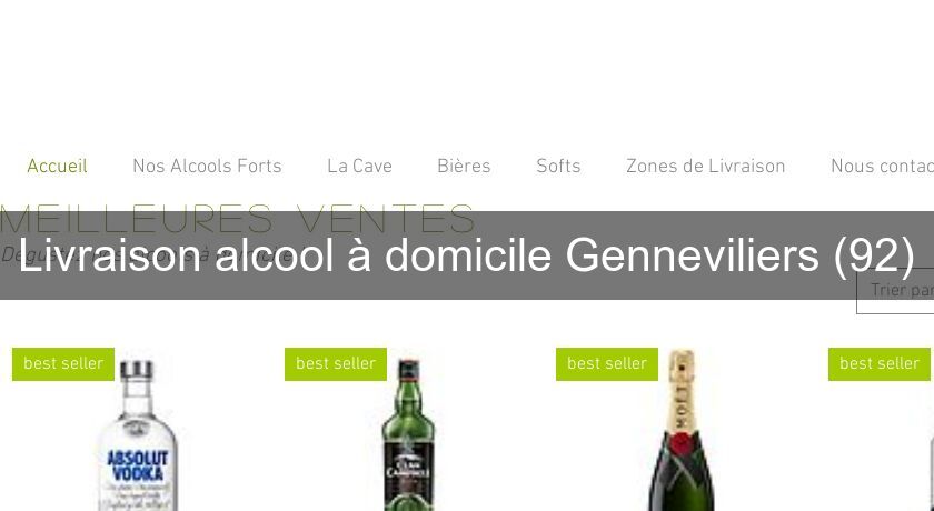 Livraison alcool à domicile Genneviliers (92)