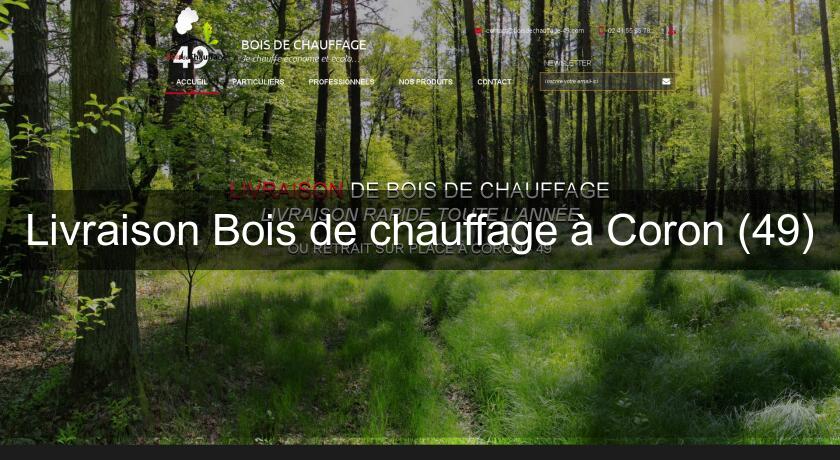 Livraison Bois de chauffage à Coron (49)